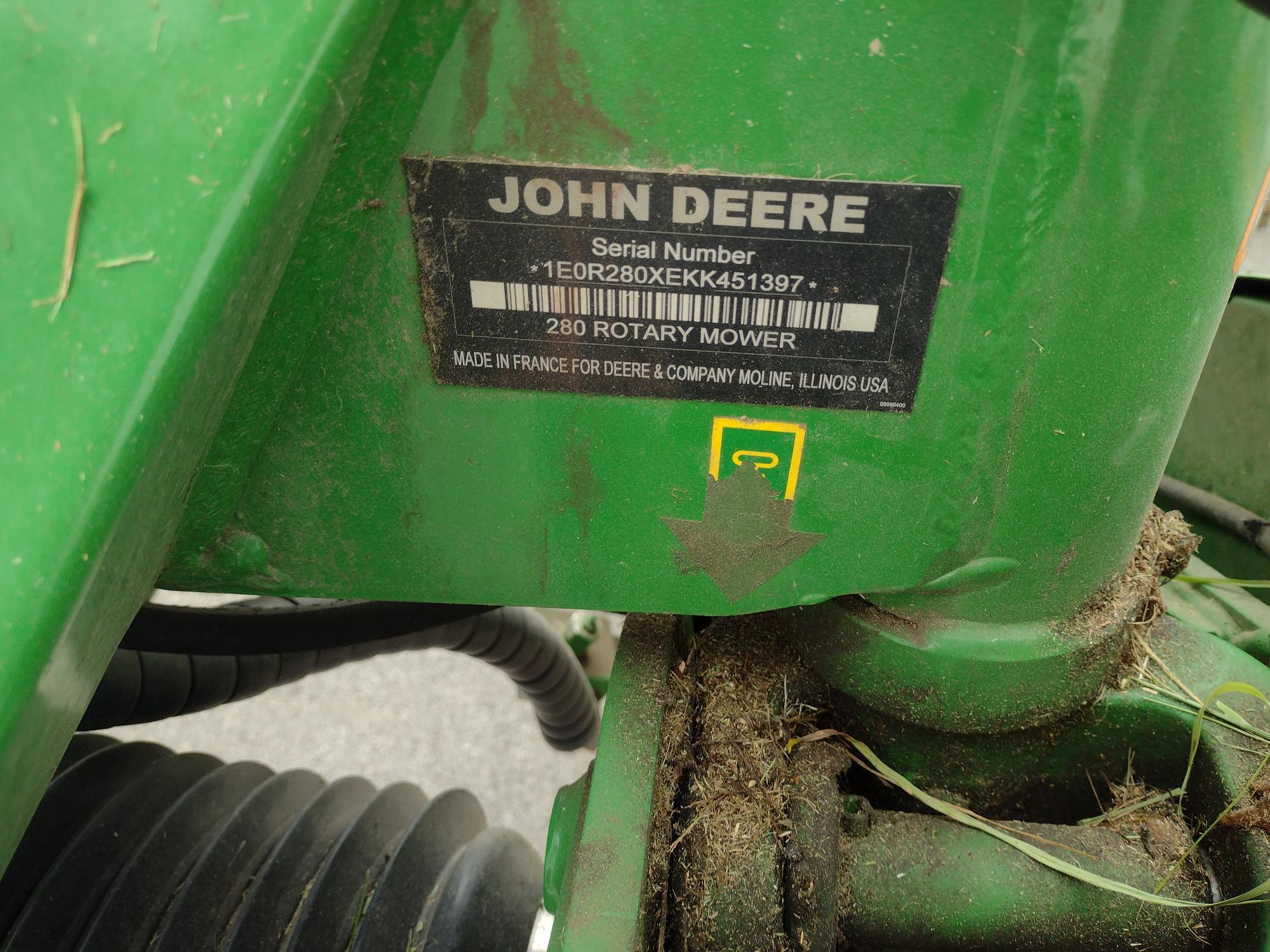 2019 John Deere R280 Image 6