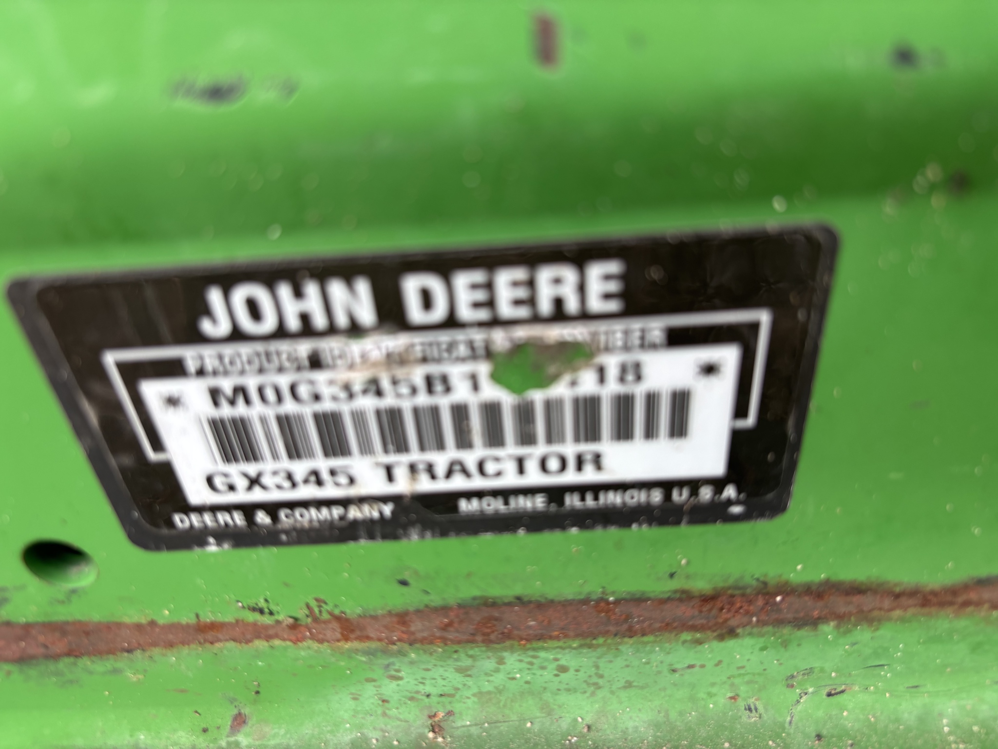 John Deere GX345 Image 3