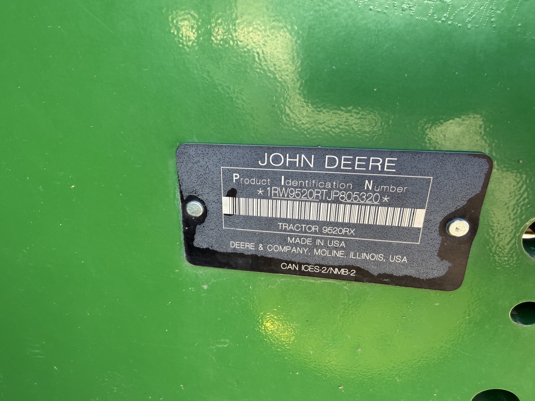  2018 John Deere 9520RX at Heritage Tractor in Quincy, IL