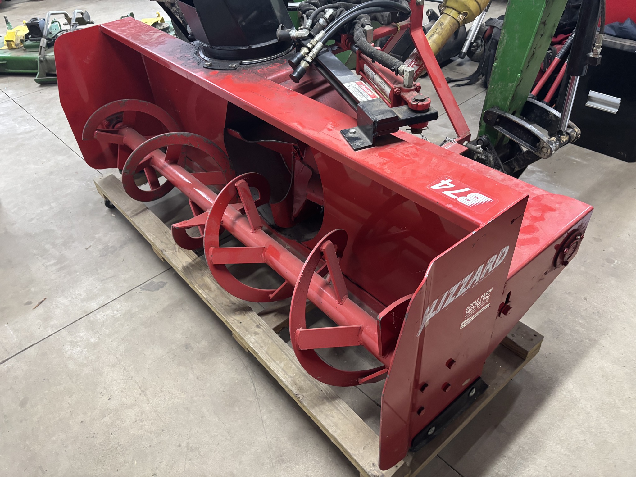 Used 2019 Blizzard B74 Garden Tractor Mounted Snow Blowers at Koenig Equipment in Botkins, OH - PhotoXL2