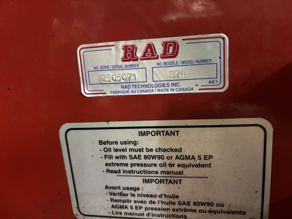 Used 2019 Blizzard B74 Garden Tractor Mounted Snow Blowers at Koenig Equipment in Botkins, OH - Photo11