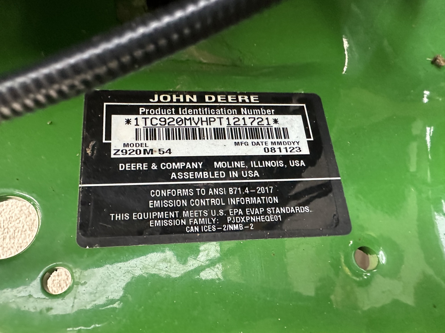 2023 John Deere Z920M Image 21