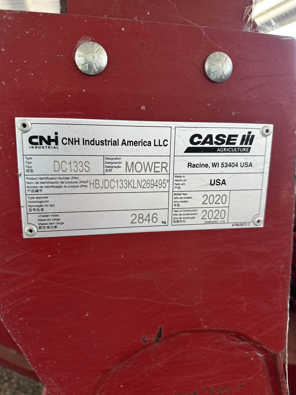 2020 Case IH DC133 Image 9