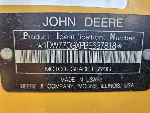 2011 John Deere 770G