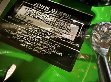 2026 John Deere Z515E