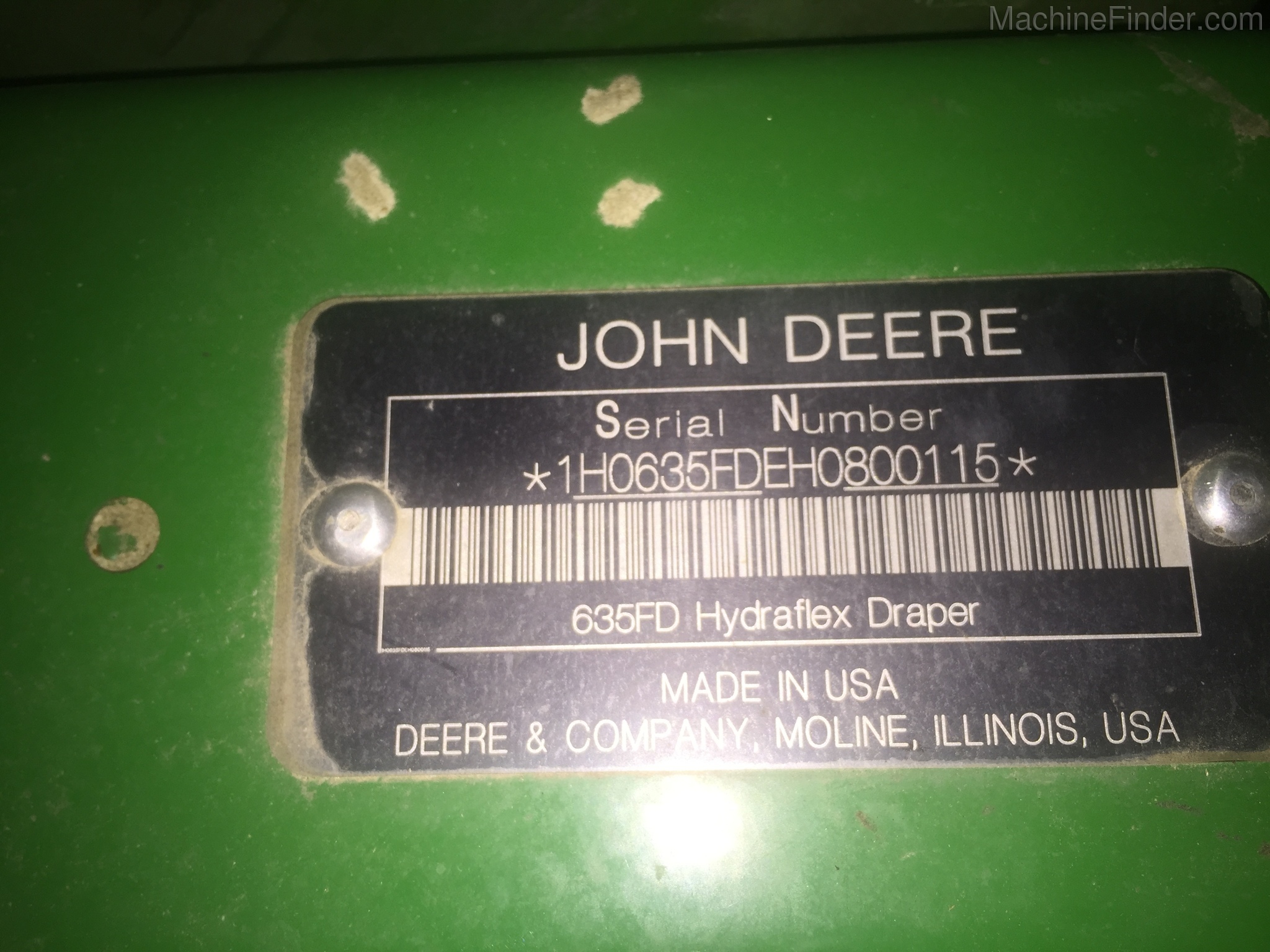2018 John Deere 635FD Image 12