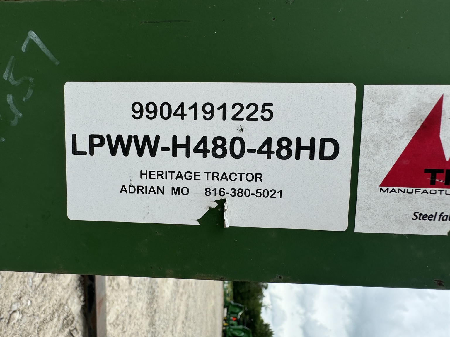 2019 John Deere LPWW-H480-48 GREEN 48" PALLET FORK ATTACHMENT- 6000# PAIR at Heritage Tractor in Adrian, MO