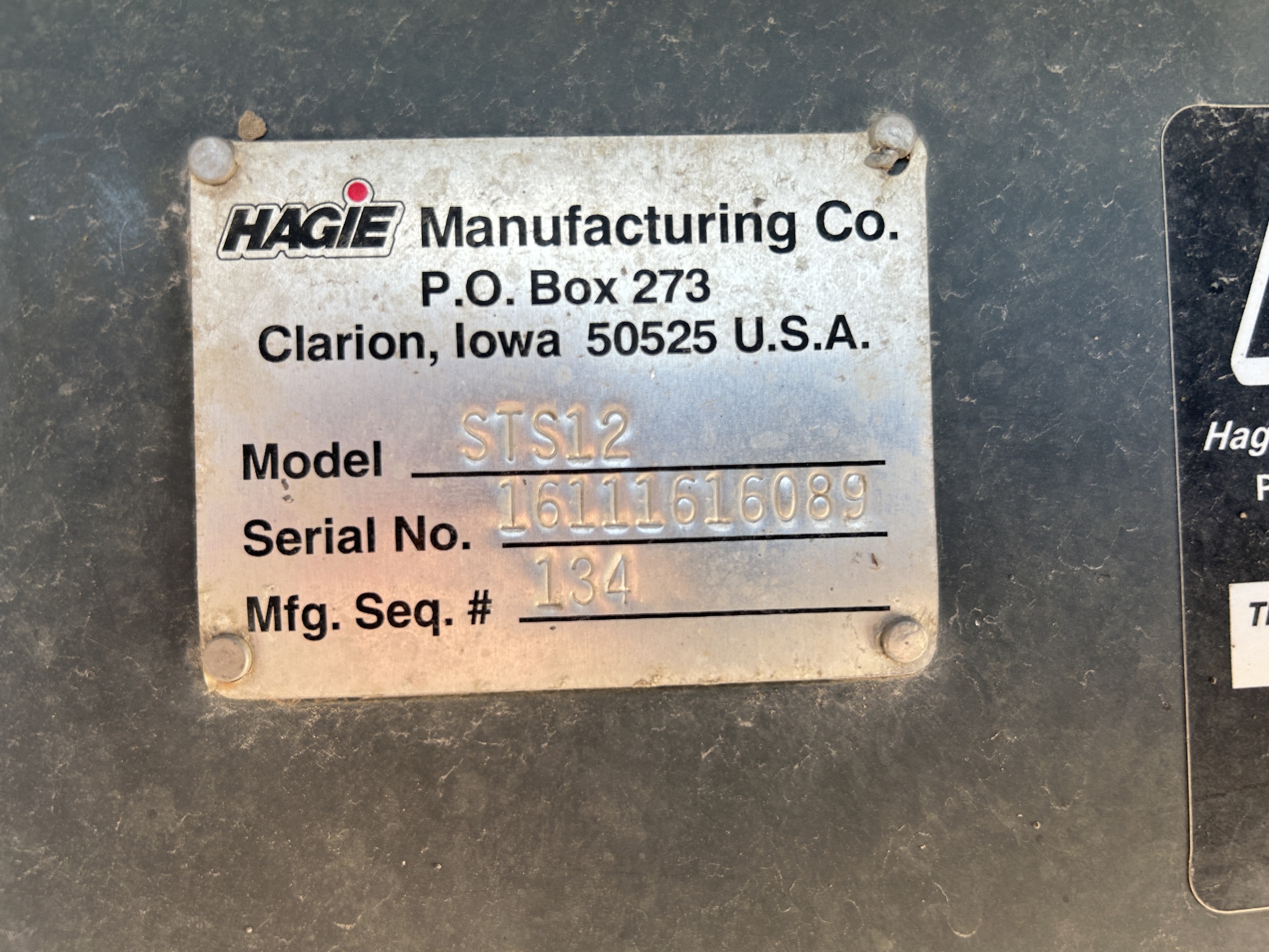  2016 Hagie STS12 at Heritage Tractor in Quincy, IL