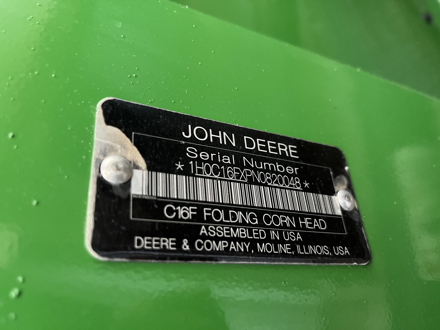  2022 John Deere C16F at Heritage Tractor in Seneca, KS
