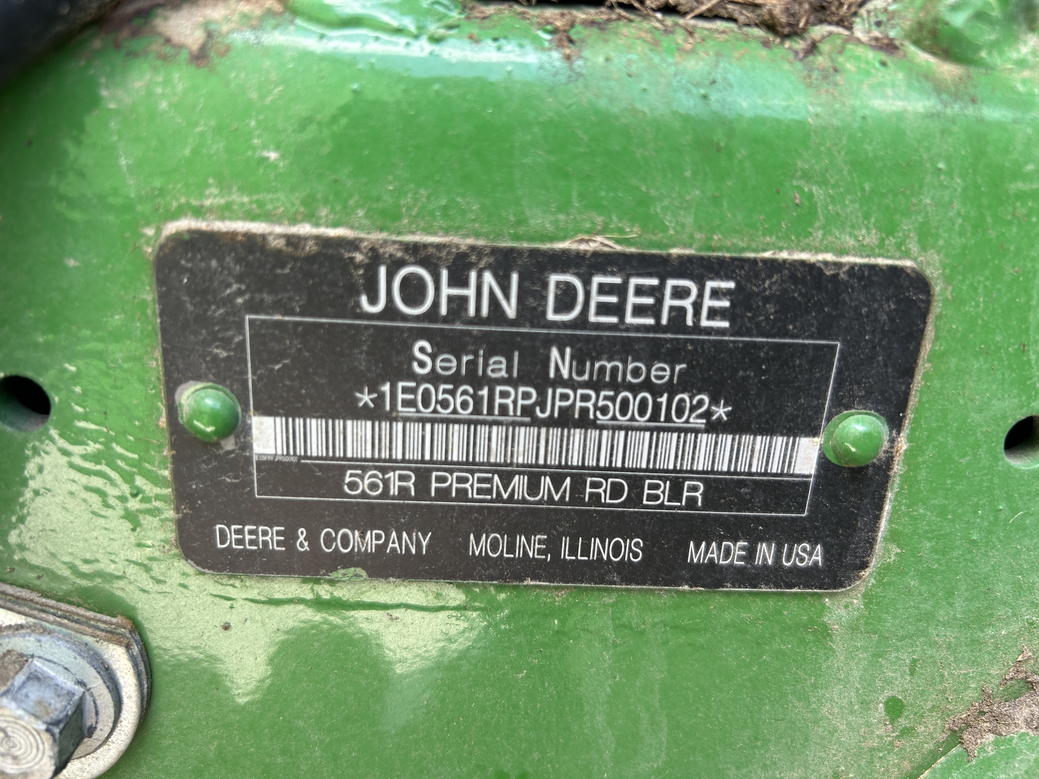  2024 John Deere 561R at Heritage Tractor in Baldwin City, KS