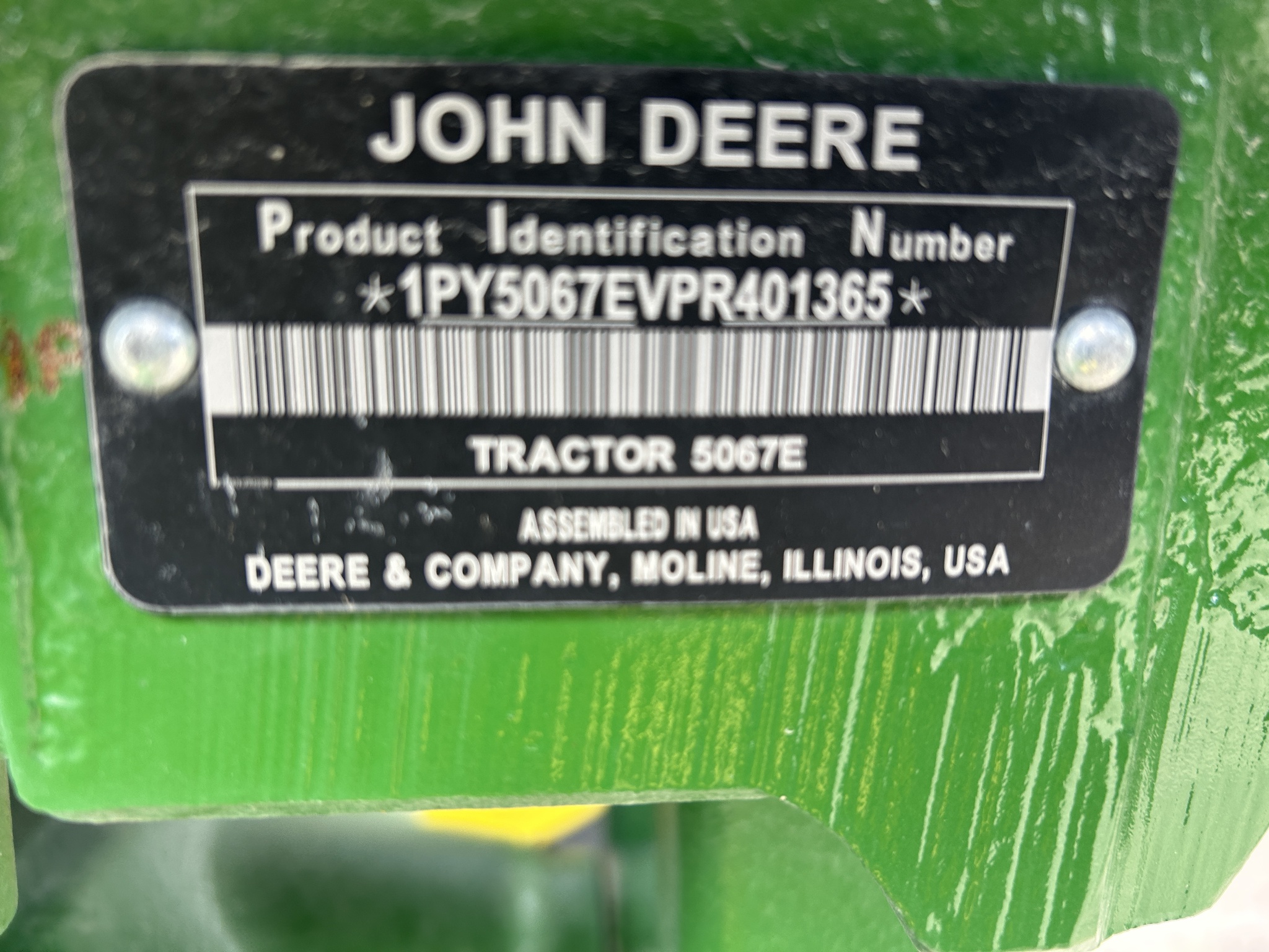  2024 John Deere 5067E at Heritage Tractor in Adrian, MO