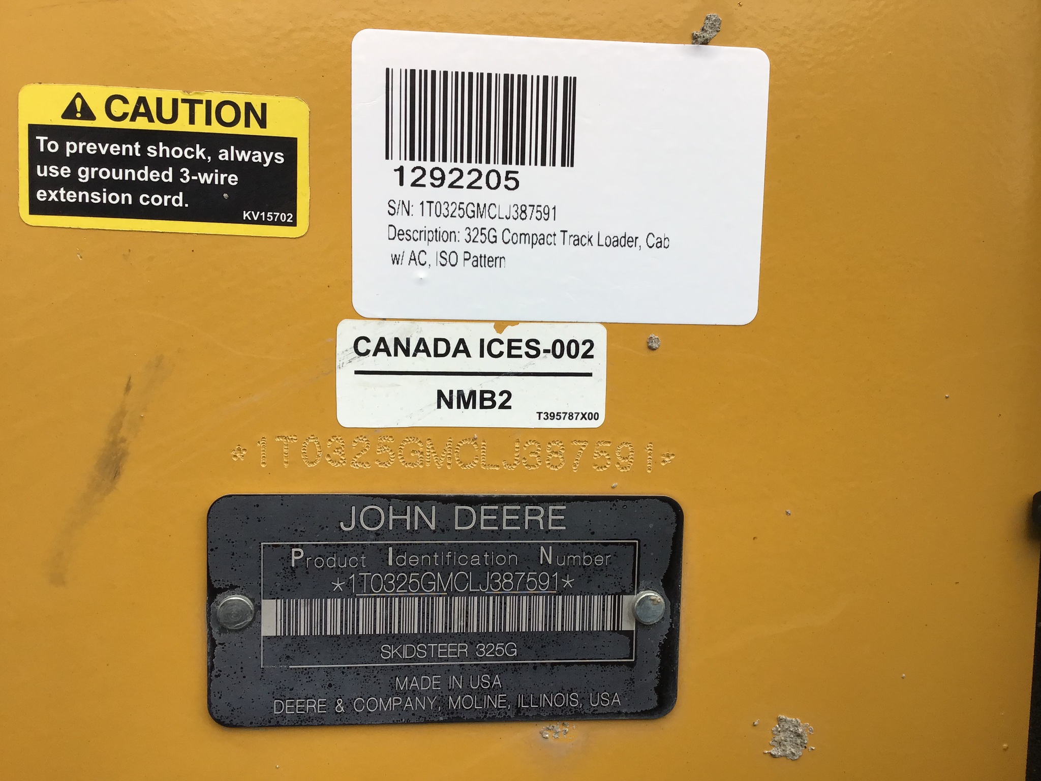 2020 John Deere 325G Image 19