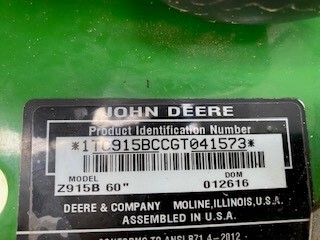2016 John Deere Z915B Image 16