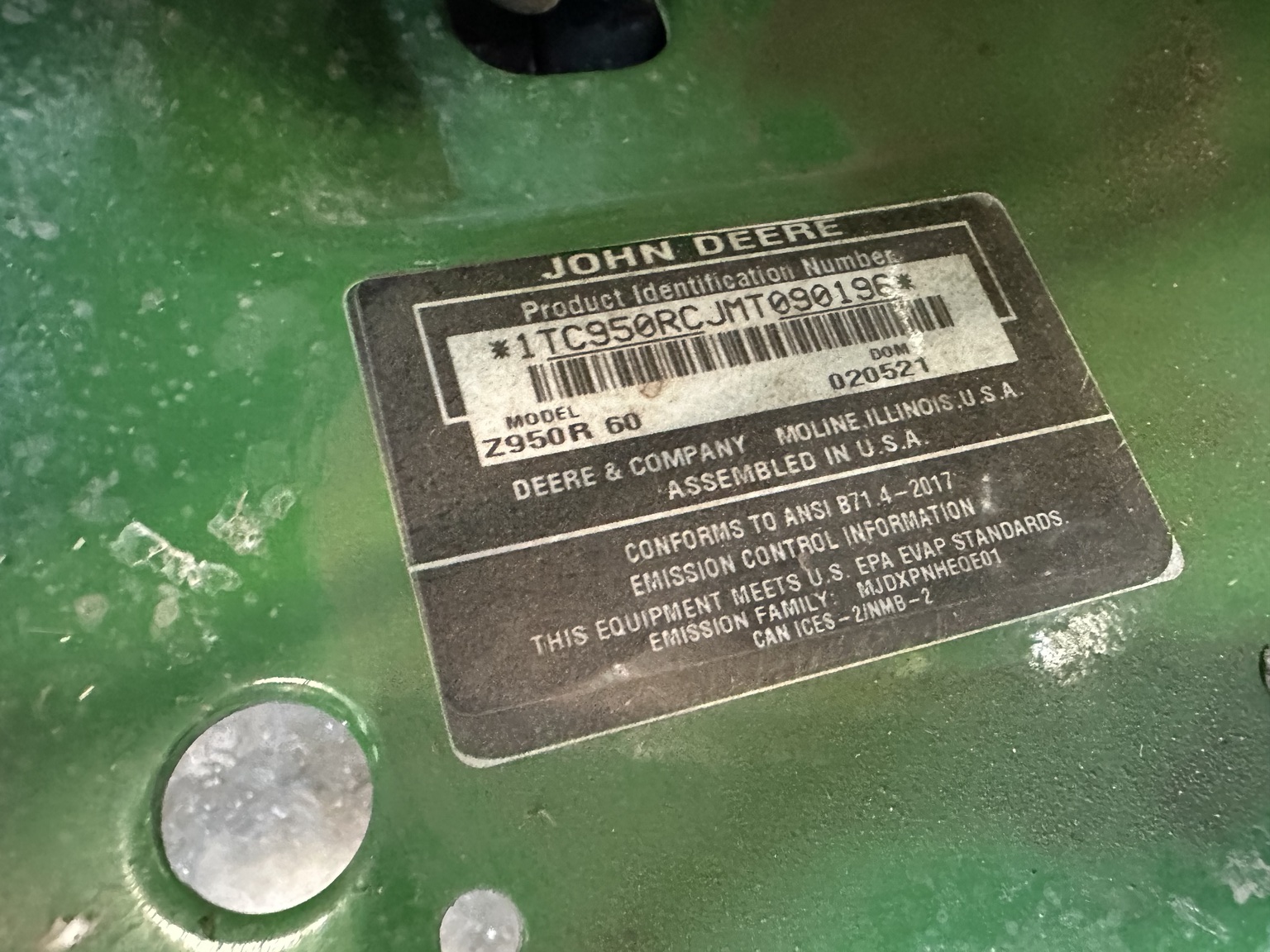 2021 John Deere Z950R Image 13