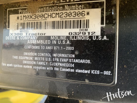 Photo of 2012 John Deere X300