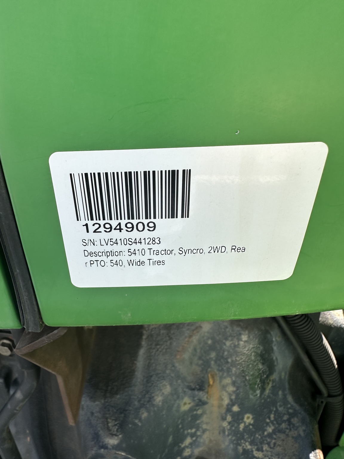 2001 John Deere 5410 Image 6