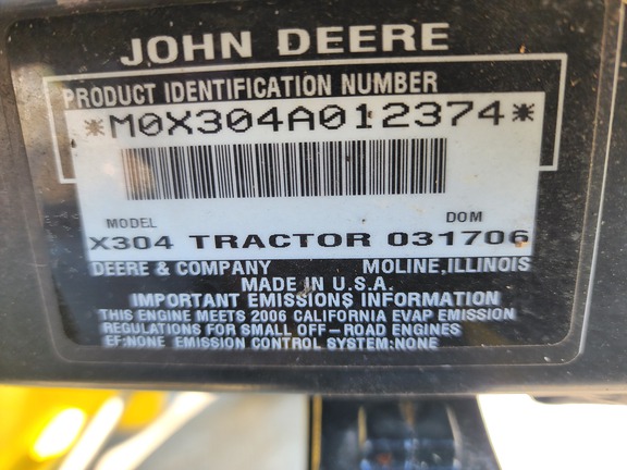 2006 John-Deere X304