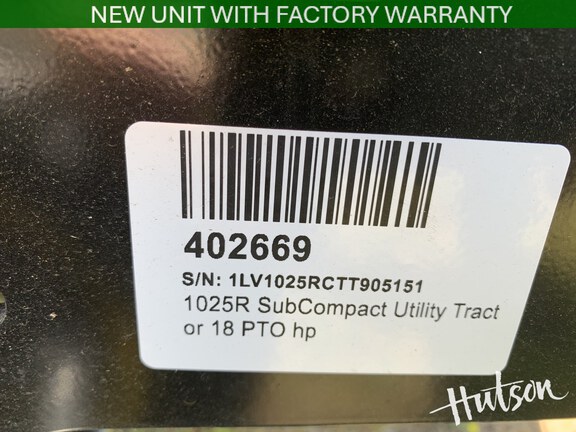 Photo of 2026 John Deere 1025R