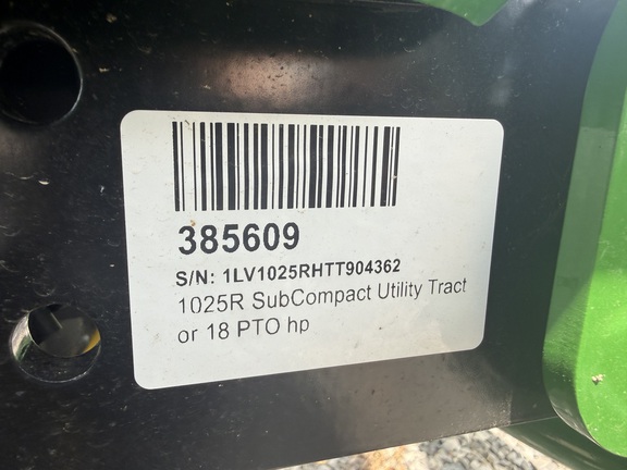 2026 John Deere 1025R