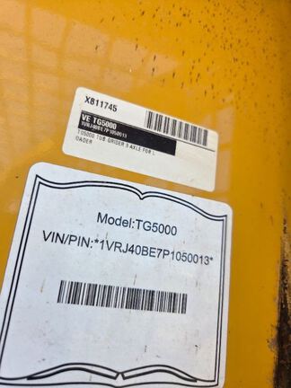 2023 Vermeer TG5000