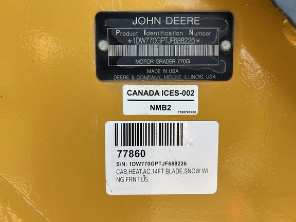 2018 John Deere 770GP