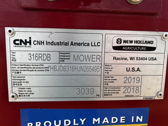 2019 New Holland 316 - Photo31