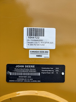 2024 John Deere 333G