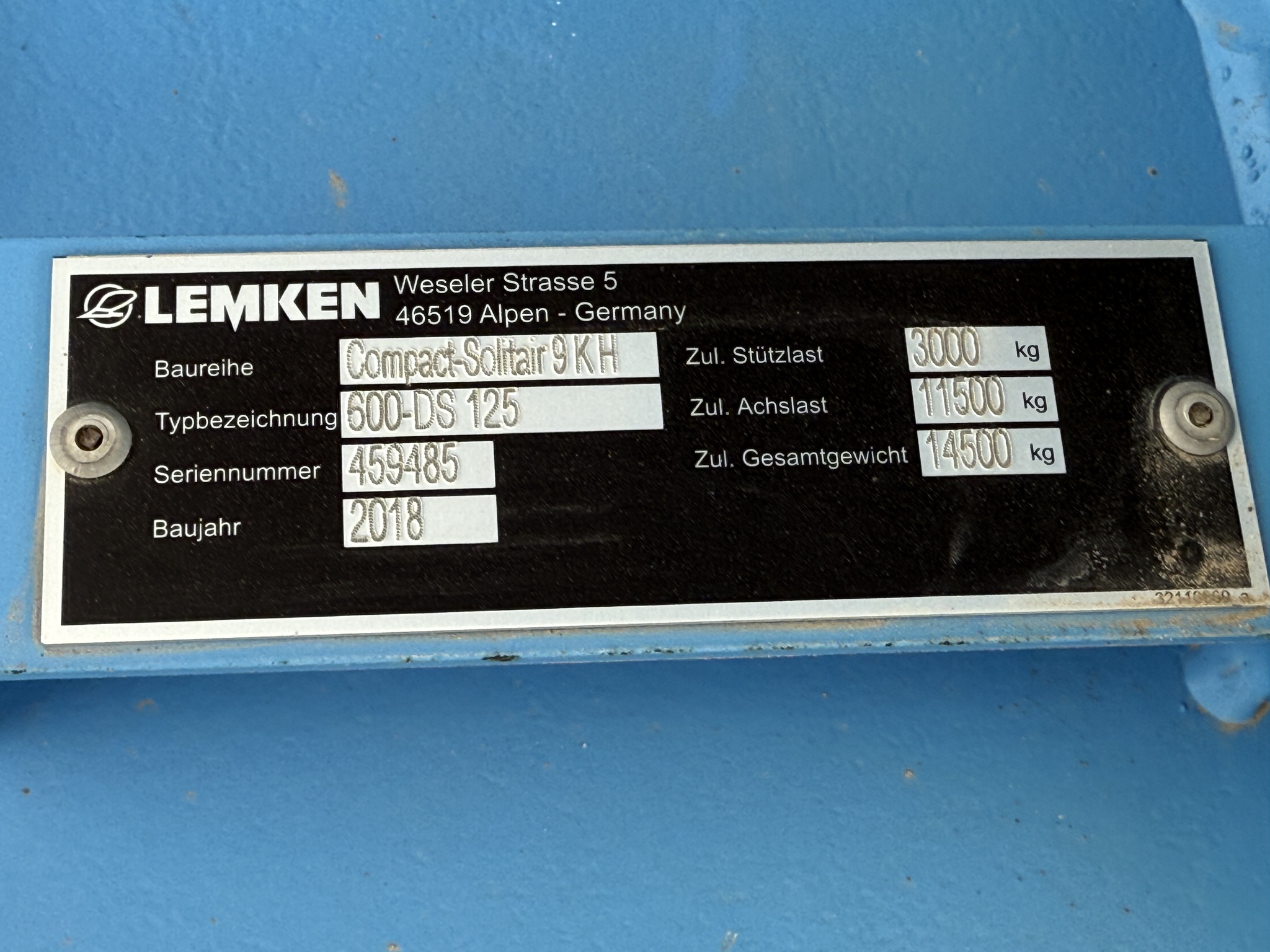 2018 Lemken Compact Solitaire 9-600 KH Image 20