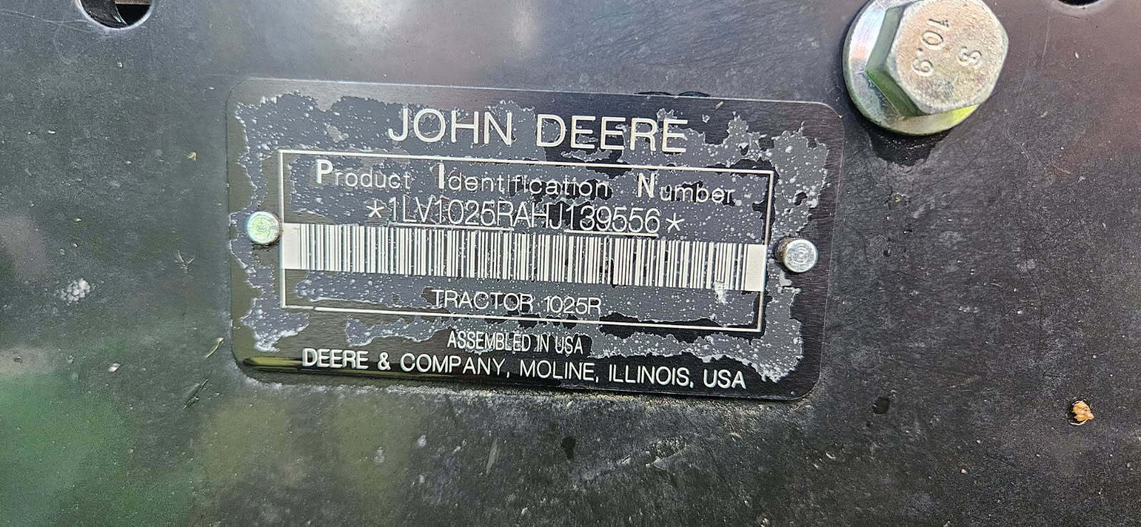 2017 John Deere 1025R Image 7