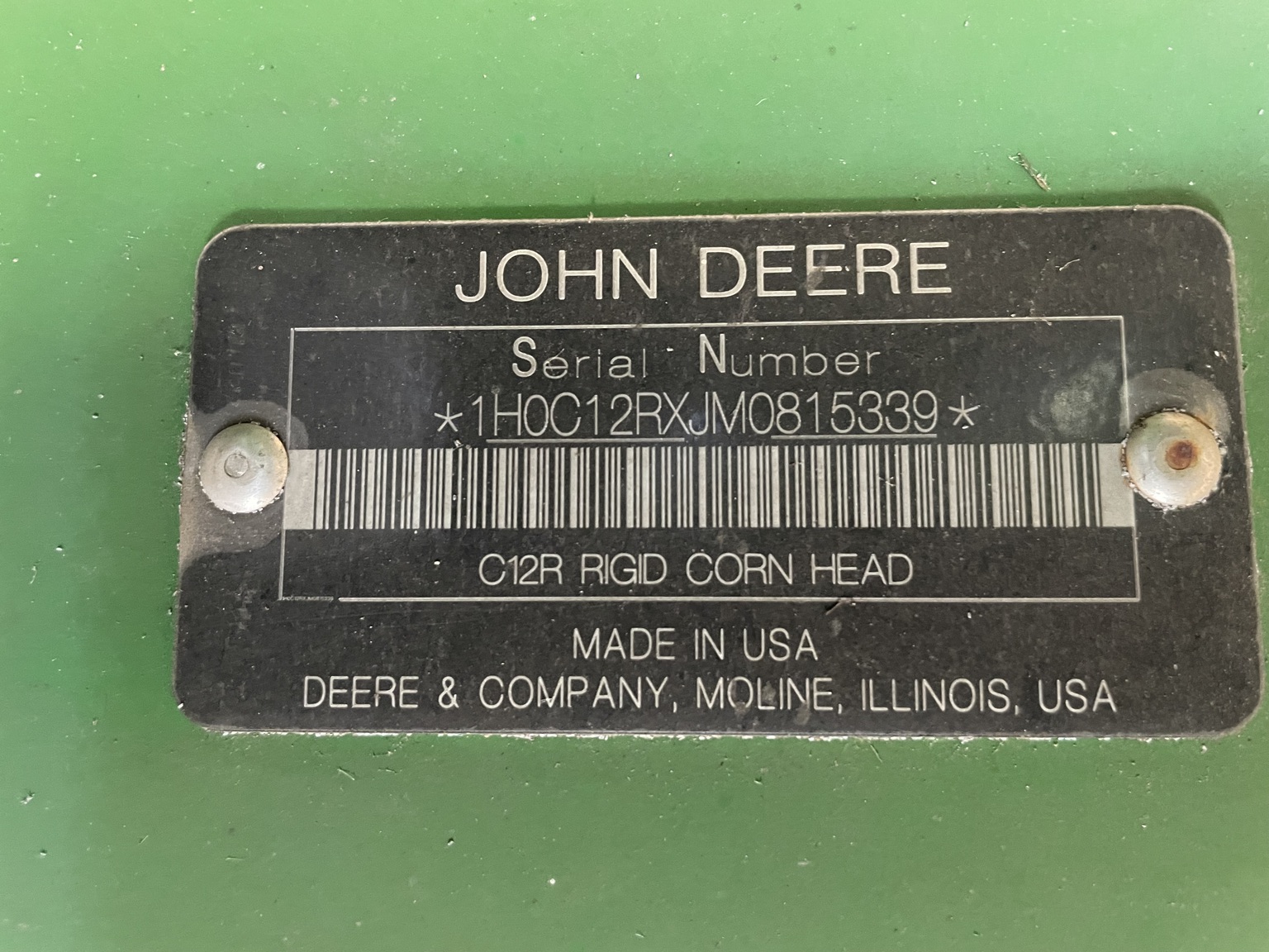  2021 John Deere C12R at Heritage Tractor in Baldwin City, KS