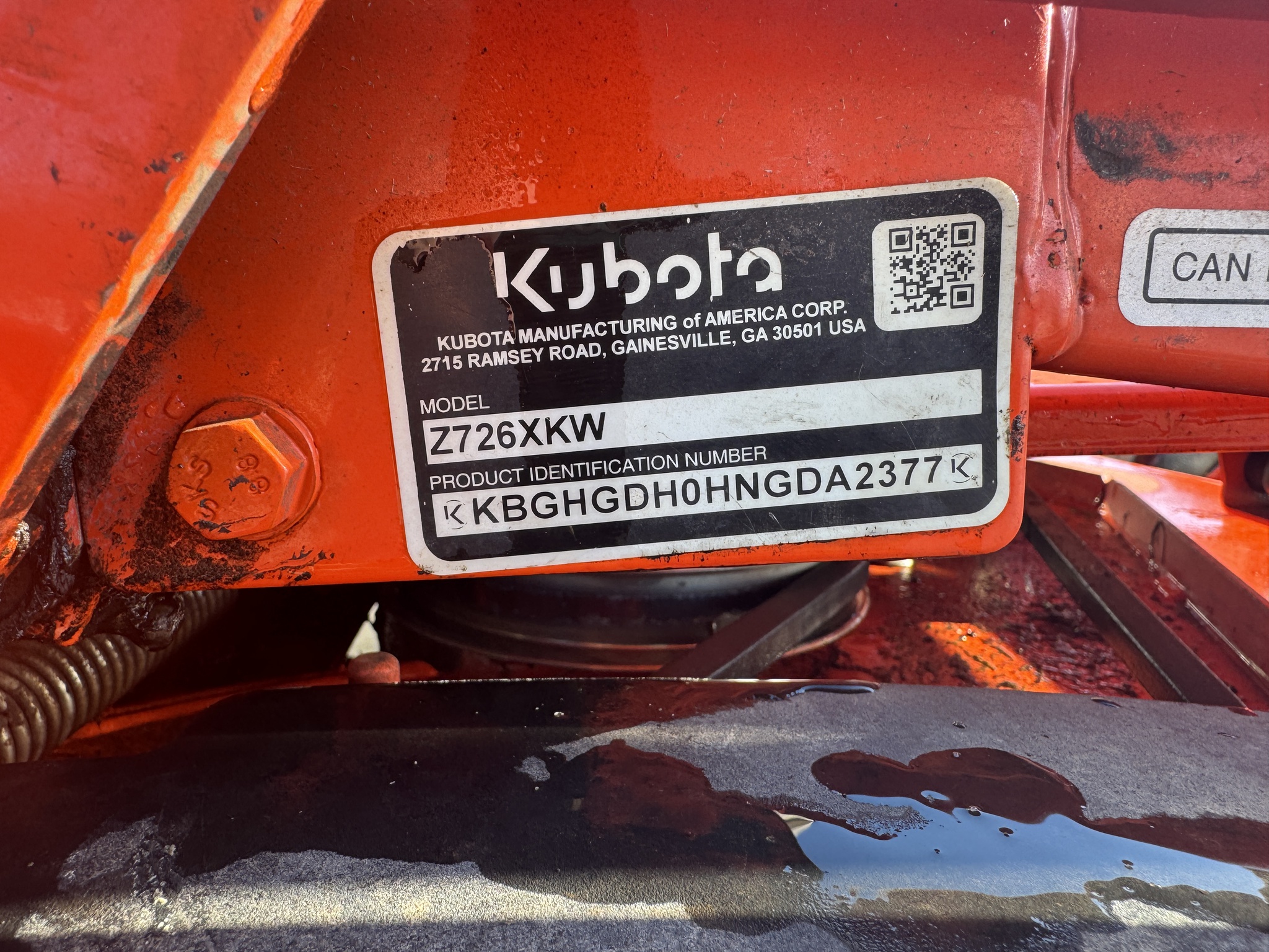 2022 Kubota Z726X Image 11