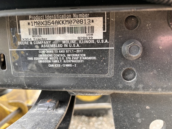 2019 John Deere X354 - Photo22