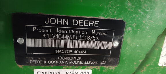2020 John Deere 4044M