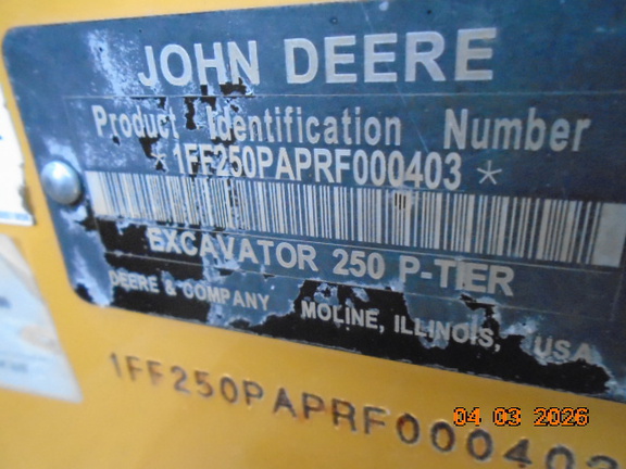 2024 John Deere 250 P-Tier