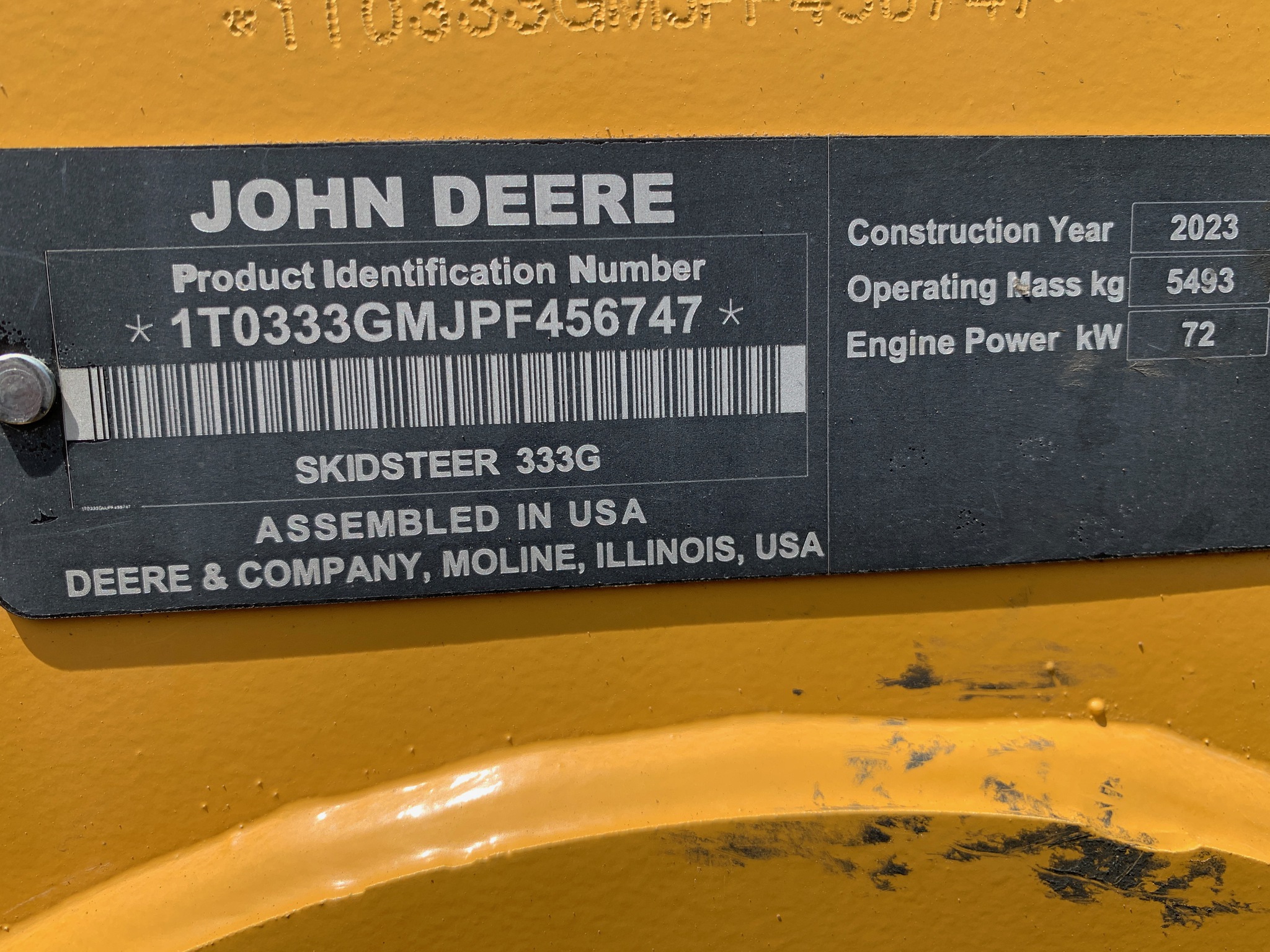  2023 John Deere 333G at Heritage Tractor in Lamar, MO
