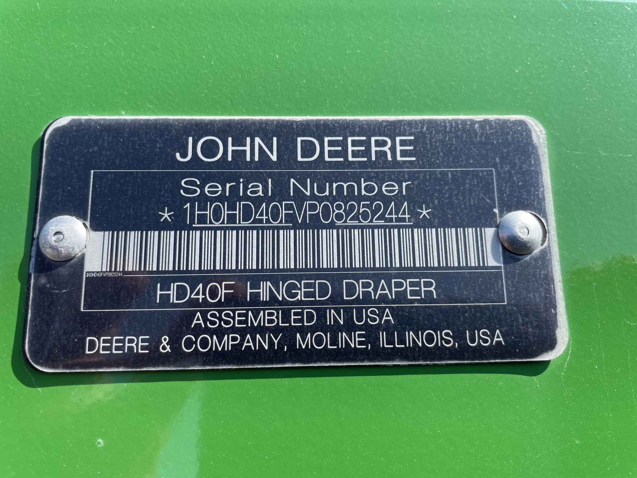 2023 John Deere HD40F Image 13