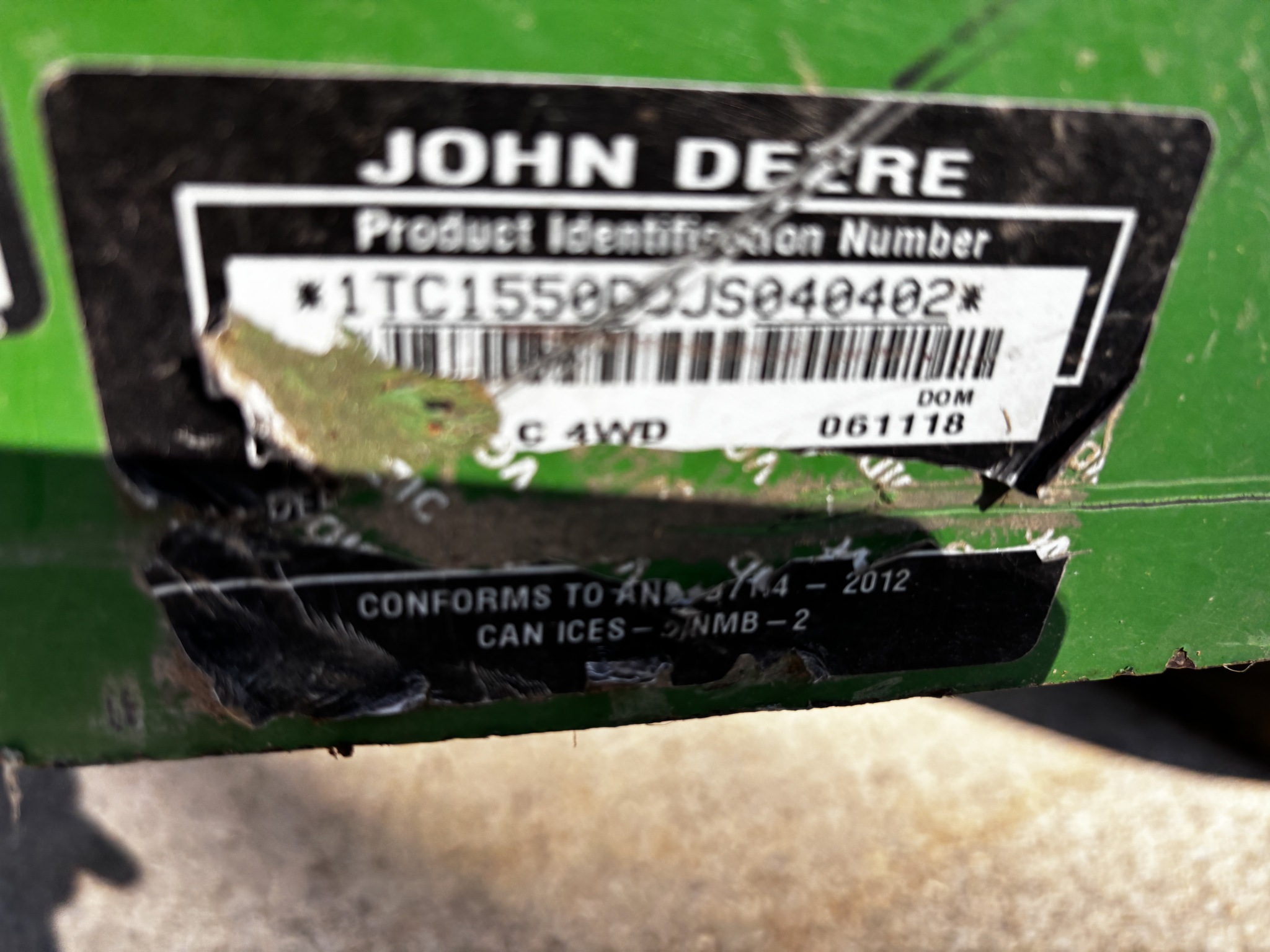 Used 2018 John Deere 1550 Commercial Front Mowers at Koenig Equipment in Richmond, IN - PhotoXL20