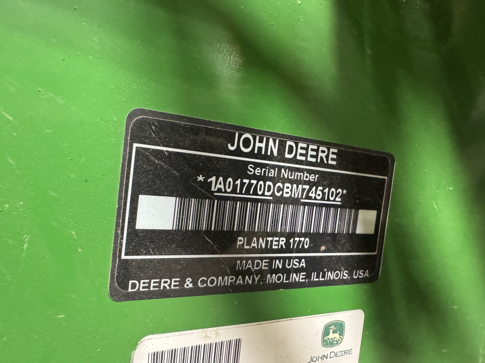 2011 John Deere 1770NT CCS at Heritage Tractor in Mendota, IL