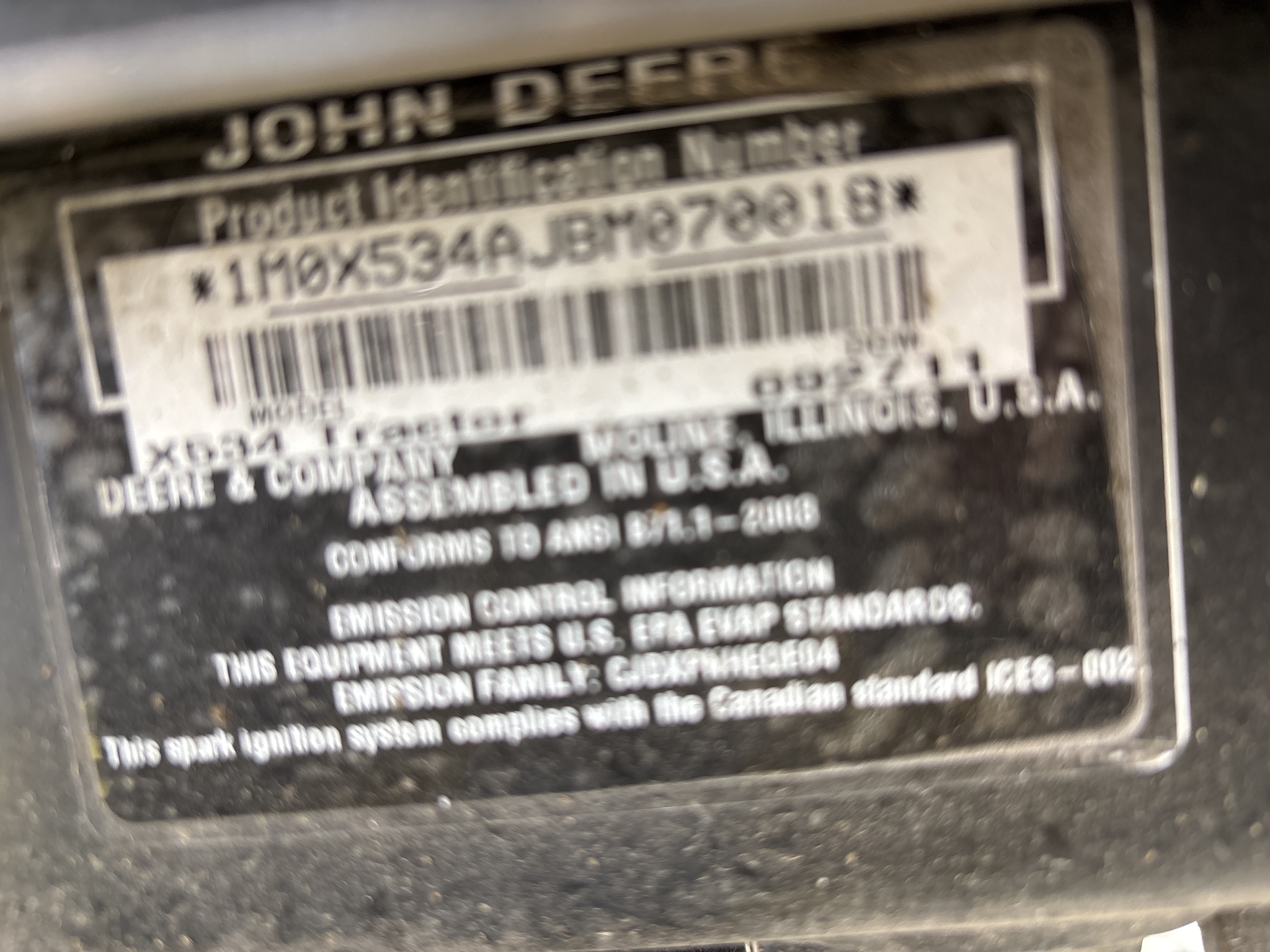 Used 2012 John Deere X534 Lawn & Garden Tractors at Koenig Equipment in Greenville, OH - PhotoXL18