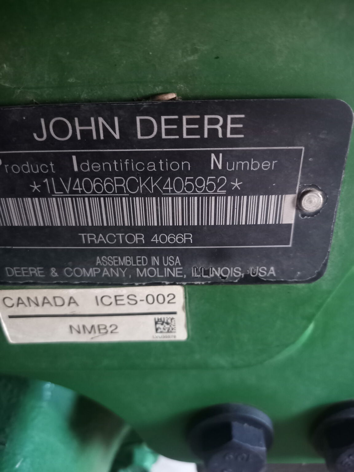  2019 John Deere 4066R at Heritage Tractor in Harrison, AR