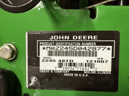 Photo of 2008 John Deere Z245