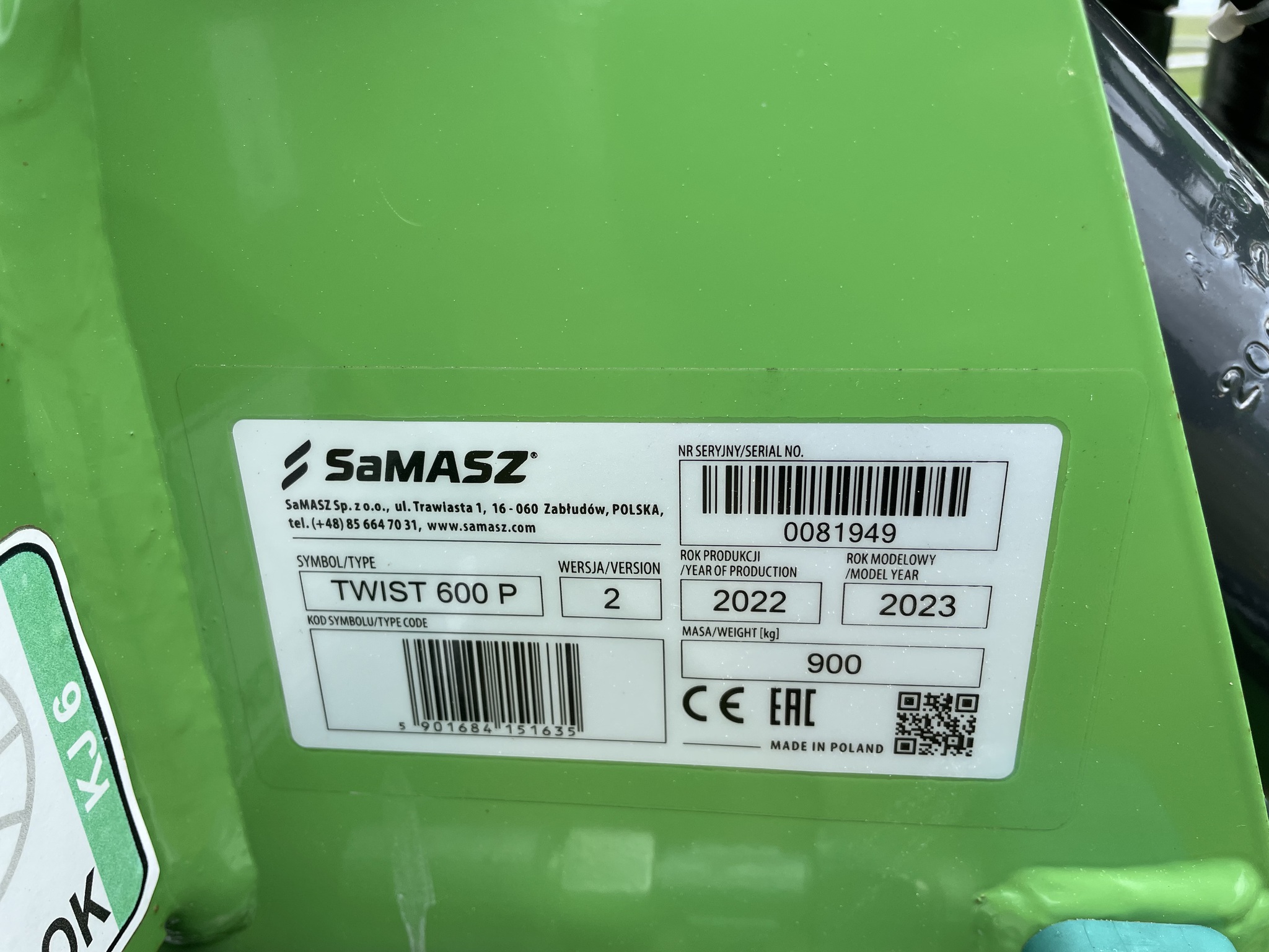 2023 Samasz TWIST 600P Image 5