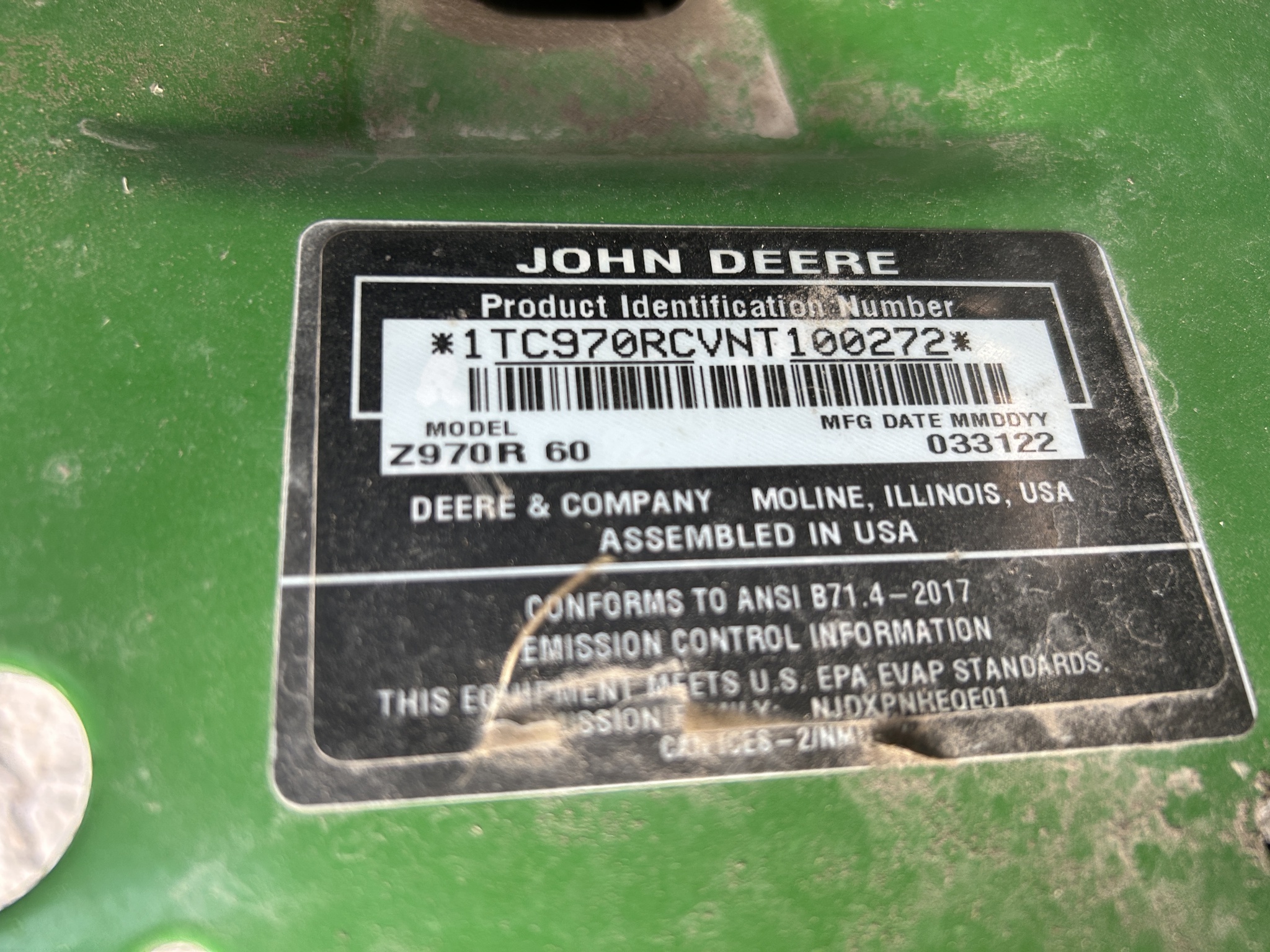  2022 John Deere Z970R at Heritage Tractor in Baldwin City, KS