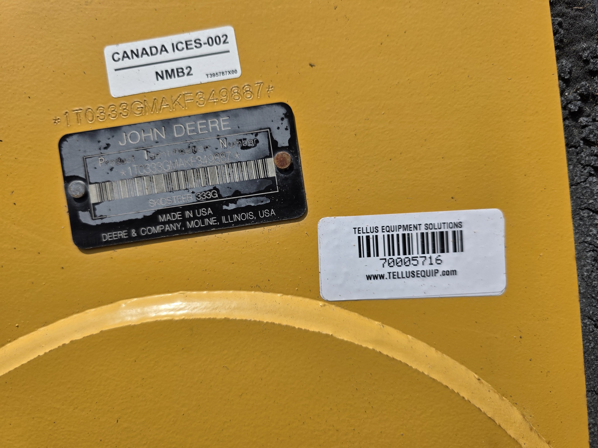 2019 John Deere 333G Image 12