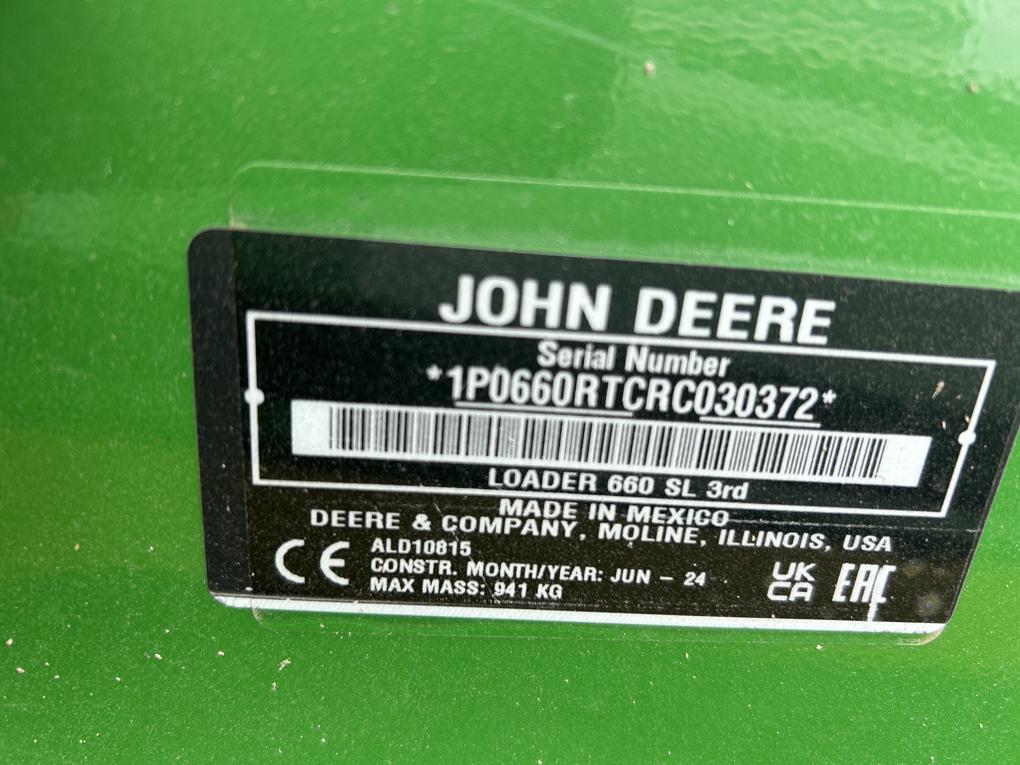  2024 John Deere 6R 175 at Heritage Tractor in Adrian, MO