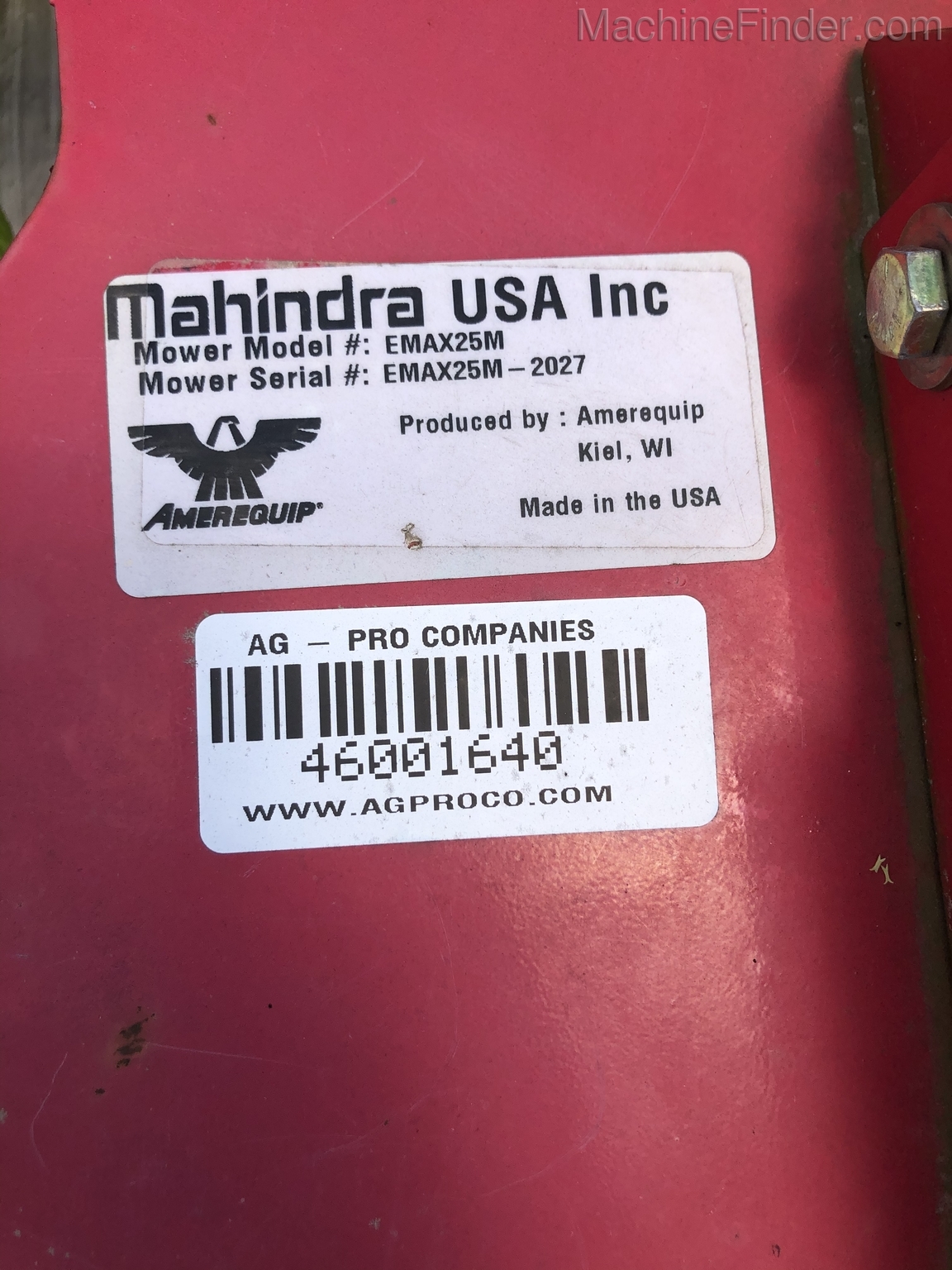 2000 Mahindra EMAX 25L 60