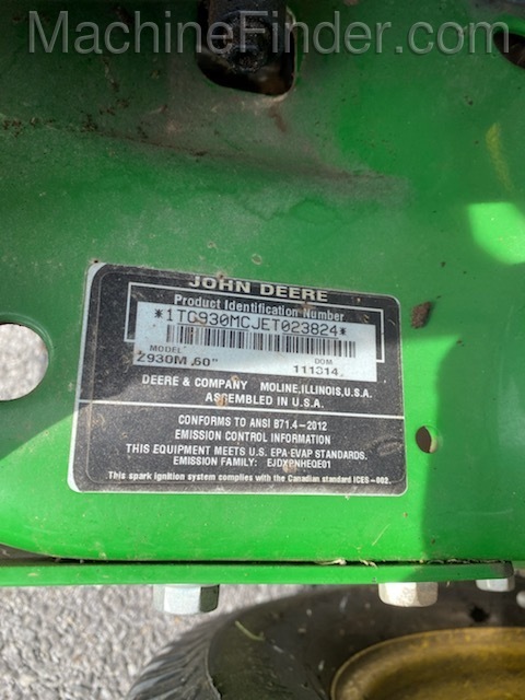 2014 John Deere Z930M Image 3