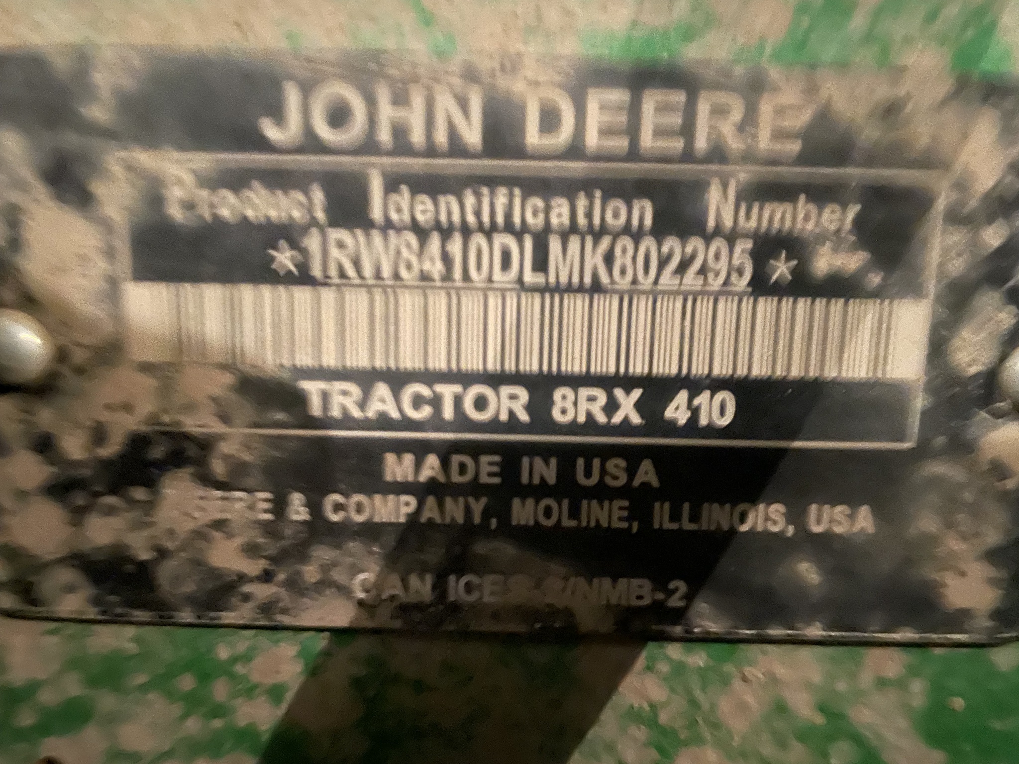 2021 John Deere 8RX 410 Track Tractors Berkey, OH