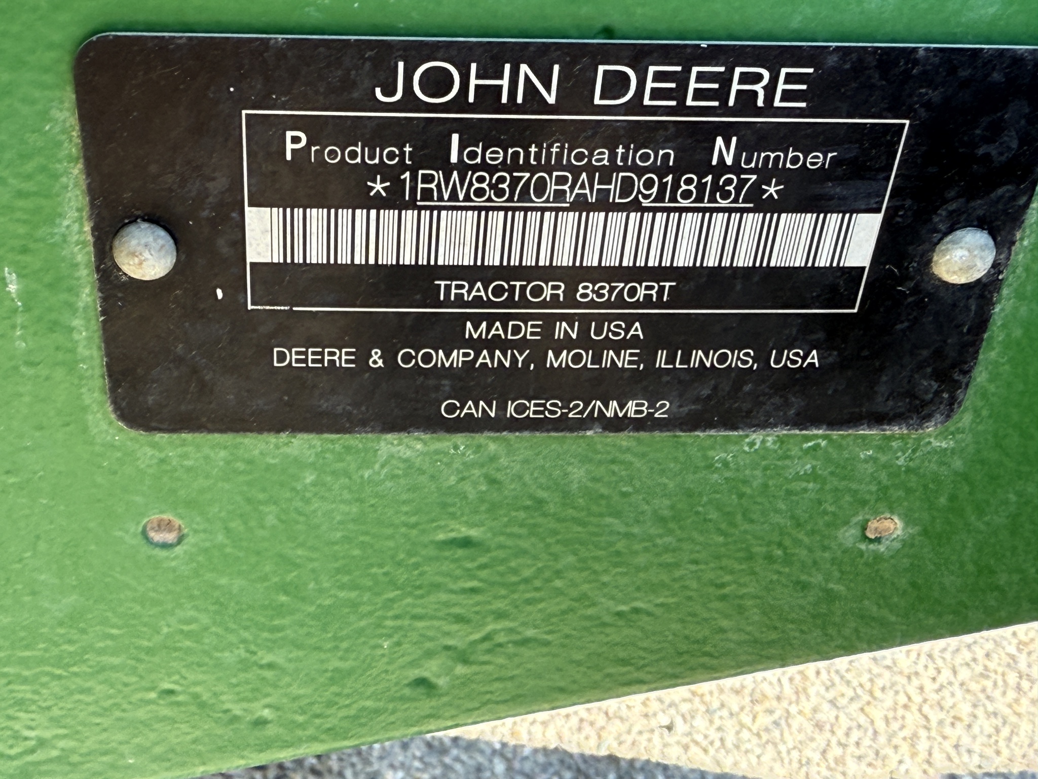 2018 John Deere 8370RT Image 40