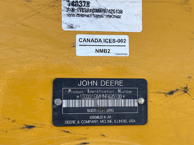  2022 John Deere 331G at Heritage Tractor in Macomb, IL